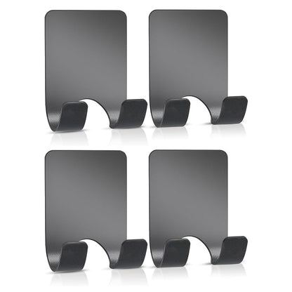 Clear Acrylic Adhesive Razor Holder Hooks 2 Pack, Waterproof His and Hers Shower Wall Organizer, Modern, For Bathroom and Bathtub Organization