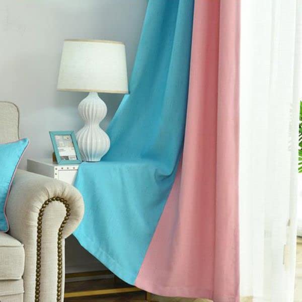 INtex CURTAINS HOUSE Velvet Sabia Modern Design Curtain – Two colors With Tie-backs - 2 Piece - Basic Tape Design 400W X 230L CM Gray*Yellow