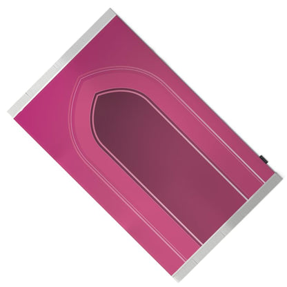 Al-Taqwa Velvet Prayer Mat, a Luxurious Islamic Rug in Pink made from Soft Velvet Material, 68x117 cm, for Comfortable Prayer, a Beautiful Salah Mat for Home, Mosque, or as a Gift