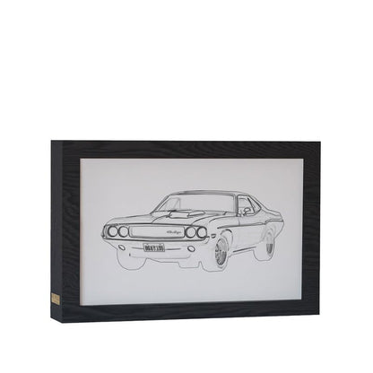 Natrual Wood 2 In 1 Photo Lighting Frame
