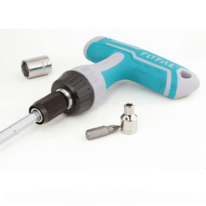 Total set of 47 pcs t- handle wrench screwdriver set with high performance - multi colour