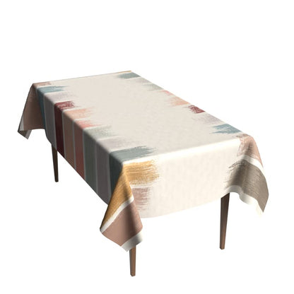 Palette Waterproof Tablecloth, a Multicolor 140x300 cm Rectangular Table Cover made of Artistic Spillproof Polyester, a Vibrant and Stain-Resistant Protector for Dining or Party Tables