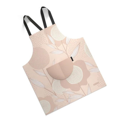 Apron, Cross-Back Design, Soft Cotton-Like Fabric, One Size, Lightweight Breathable Unisex with Front Pocket, for Cooking, and Daily Use