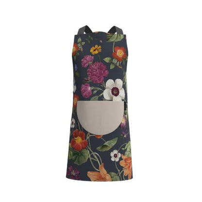 Apron, Cross-Back Design, Soft Cotton-Like Fabric, One Size, Lightweight Breathable Unisex with Front Pocket, for Cooking, and Daily Use