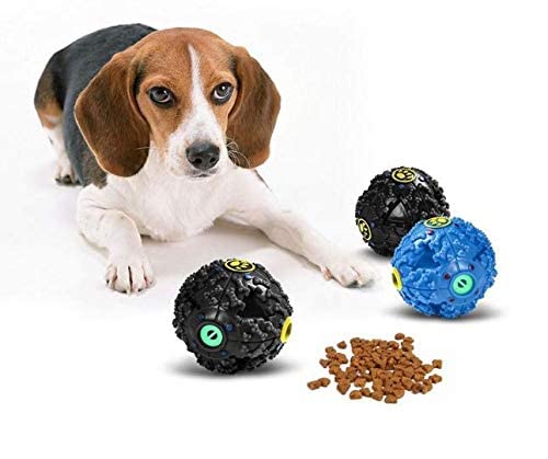 Dog Treat Dispensing Ball Squeaky Dispenser Ball for Dogs pet dog toy, bite-resistant ball molar