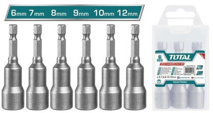 Total TAC2765061 Junior's 6 to 12mm Magnetic Bit Set
