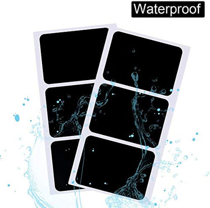 Premify 180 Chalkboard Labels & White Marker, Pantry and Storage Stickers for Jars, Kitchen Labels for Jars, Mason, Spice, Glass, Cups, Containers, Canisters, Bathroom, Laundry Room, Office Organizer