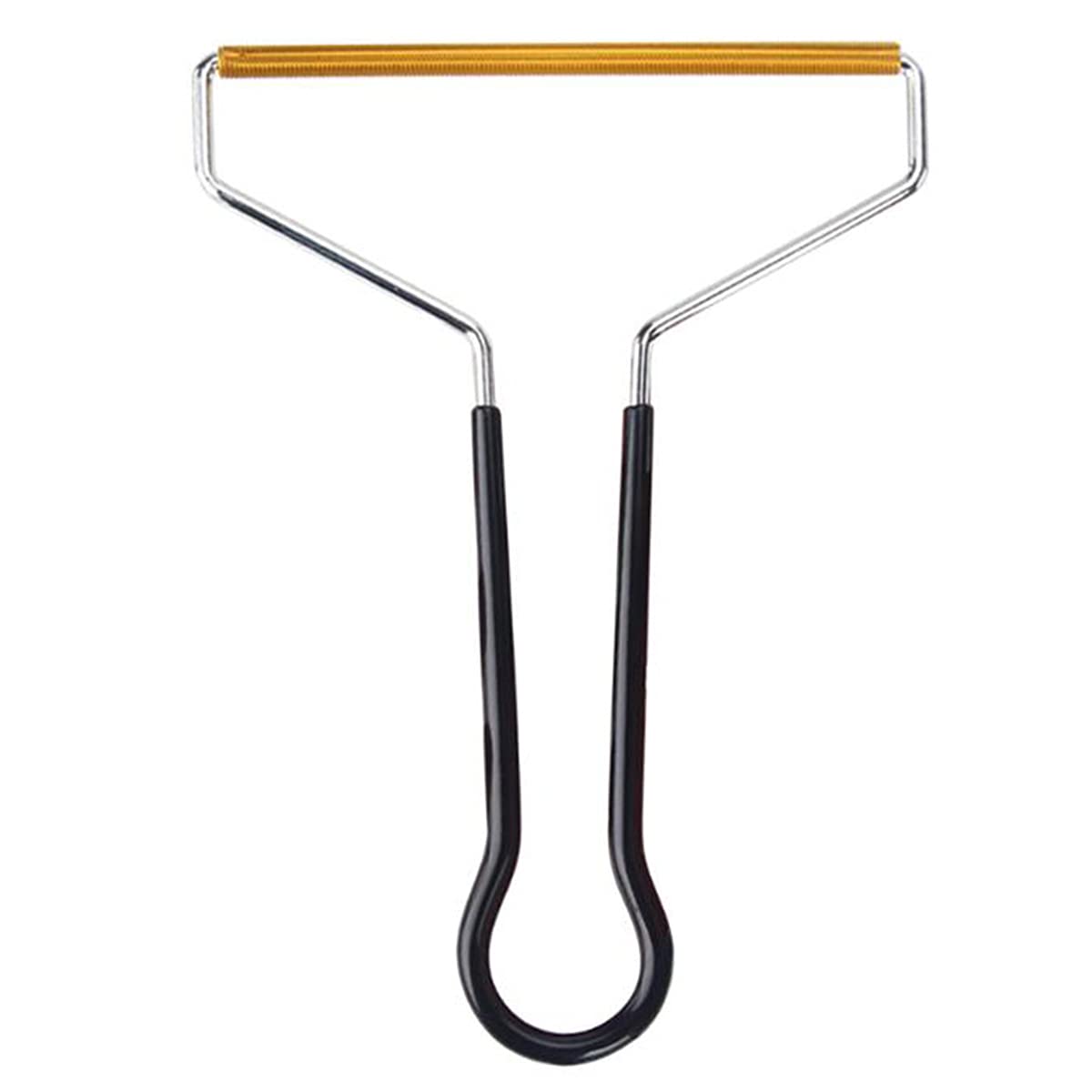 ULWSY Lint remover, portable reusable defuzzer clothes brush lint rolled for woven coat carpet knitted pet hair, black handle