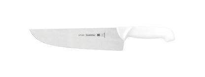 Professional Regular Curved Butcher Knife, 10-Inch Size, White