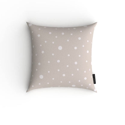 Hazel 2 Velvet Cushion Cover in Beige & White, a plush decorative pillow with a sophisticated and modern neutral design, 40x40 cm, brings a luxurious feel to a chic and calming interior