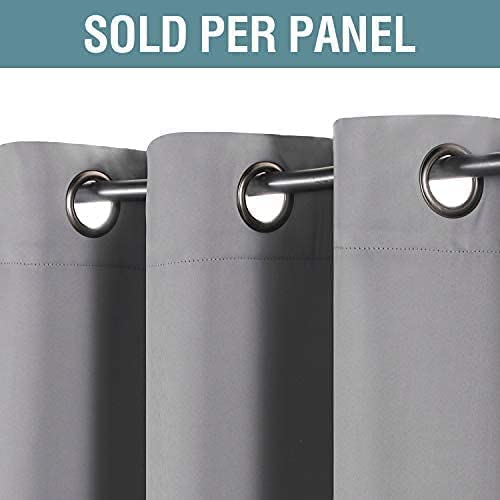 INtex CURTAINS HOUSE Luxury Blackout Curtains-Steel grommets-thermal Insulated fabric-for room Darkness (200W X 270L CM, Dark red)