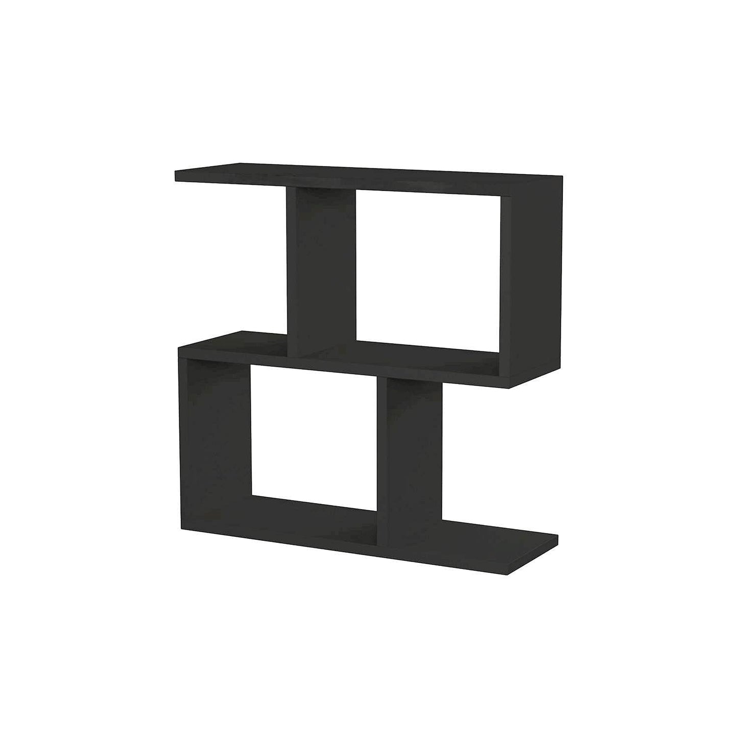 Side Table in Anthracite Black, L60 x W20 x H 60 cm End Table for Livingroom Furniture, Slim Console Table for Display, Modern Minimalist Accent Piece