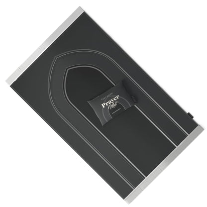 Al-Taqwa Velvet Prayer Mat, a Luxurious Islamic Rug in Grey made from Soft Velvet Material, 68x117 cm, for Comfortable Prayer and Meditation, Ideal for Home, Mosque, or Travel Use