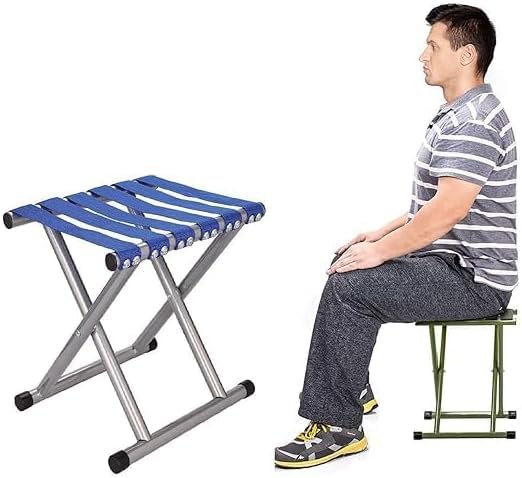 folding chair Camping Stool Chair Outdoor Folding Stool,Portable Camping Chair Lightweight Stool for Camping Fishing BBQ Garden Travel Hiking Picnic Beach 30 cm x 25 cm x 31 cm (1pc)