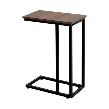 Chrome Accent Metal Base C-Table for Living Room Bedroom Balcony Family and Office and More Keep Snacks, Drinks, Books and Phone at Easy Reach