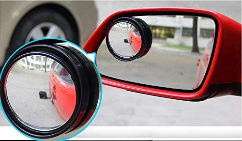 Car Rearview Round Blind Spot Adjustable Auxiliary Wide-Angle Lens, High Definition HD Mirror, 360° Rotation, Anti-Glare, Universal Fit for Cars, SUVs, Trucks, Motorcycles