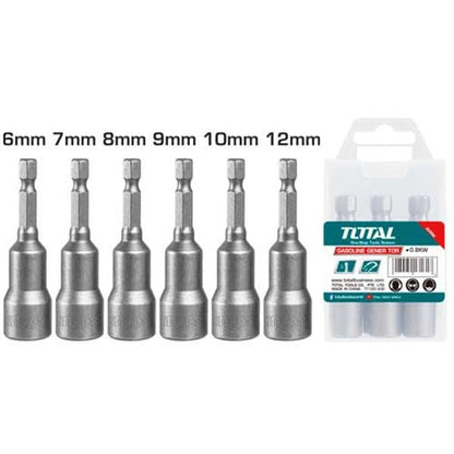 Total TAC2765061 Magnetic Socket Set, 6-12 mm Size