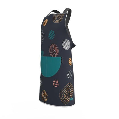 Apron, Cross-Back Design, Soft Cotton-Like Fabric, One Size, Lightweight Breathable Unisex with Front Pocket, for Cooking, and Daily Use