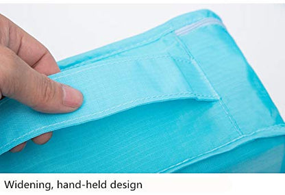 Dragon 6 in 1 Luggage, shopping Bags Compression Luggage Organizer Travel Cubes Packing 6 Units (3 Mesh Bag, 3 Laundry Bag),Suitcase Organizers Travel Ideal for Organizing Hand Suitcases - Pink