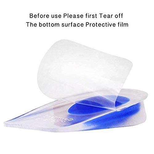 1 Pair Heel Cups Silicone Gel Ankle Heel Pain Relief Cushion Insole for Men Women Size L
