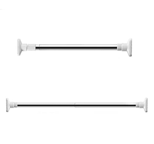 Extendable shower curtain rod, stainless steel, 70-120cm