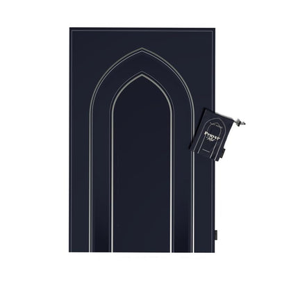 Waterproof Prayer Mat in a classic Dark Blue, 68x117 cm, a durable and easy-to-clean rug, providing a convenient and reliable surface for prayer during travel or outdoor activities