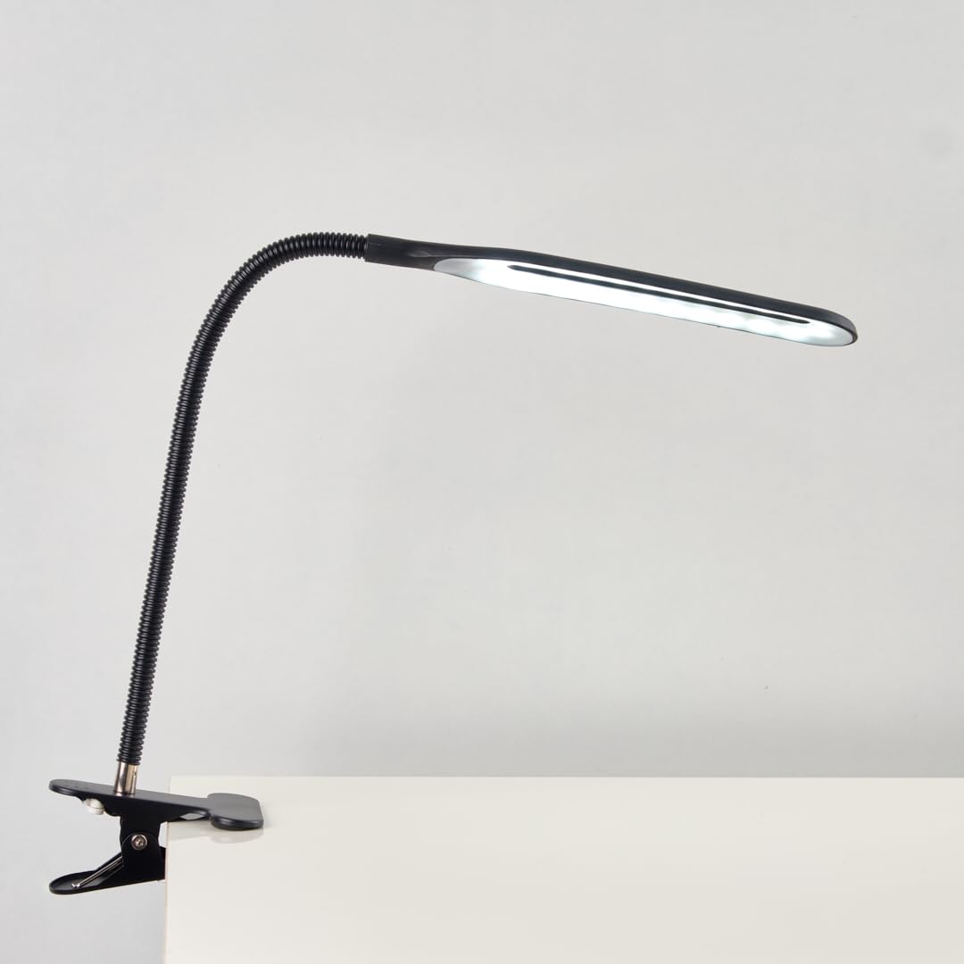 نجفه شوب اباجوره مكتب LED مرن بكليب تثبيت وزراع مرن قابل للحركه ف ميع الاتجاهات – إضاءة عملية ومريحة للعين NEW LED TABLE LAMP IB813