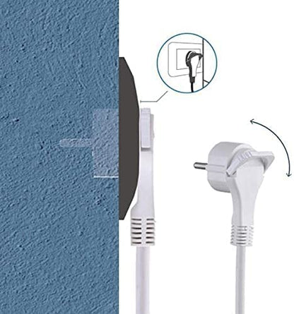 Pluguard power strip 3 outlets with switch and silicon cover - 2 usb / 2.1 a - 2m cable -white | (m-316)