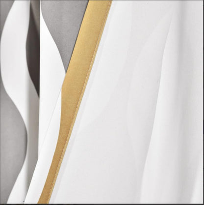 Light Filtering Window Curtain with Back Tab Design, Linen Velvet Fabric - 1 Piece