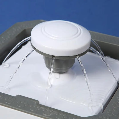 RIVUGJA Pet Water Fountain Dog Cat Water Fountain 2.5L Automatic Ultra Quiet Pet Water Fountain Water Dispenser with Filter Dog Bowl Dispenser with Super Long Life Span Pump Triple Filters