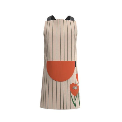 Apron, Cross-Back Design, Soft Cotton-Like Fabric, One Size, Lightweight Breathable Unisex with Front Pocket, for Cooking, and Daily Use