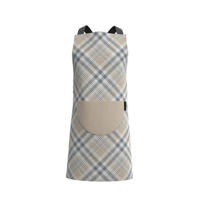 Apron, Cross-Back Design, Soft Cotton-Like Fabric, One Size, Lightweight Breathable Unisex with Front Pocket, for Cooking, and Daily Use