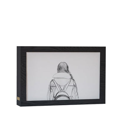 Natrual Wood 2 In 1 Photo Lighting Frame