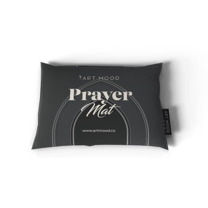 Al-Taqwa Velvet Prayer Mat, a Luxurious Islamic Rug in Grey made from Soft Velvet Material, 68x117 cm, for Comfortable Prayer and Meditation, Ideal for Home, Mosque, or Travel Use