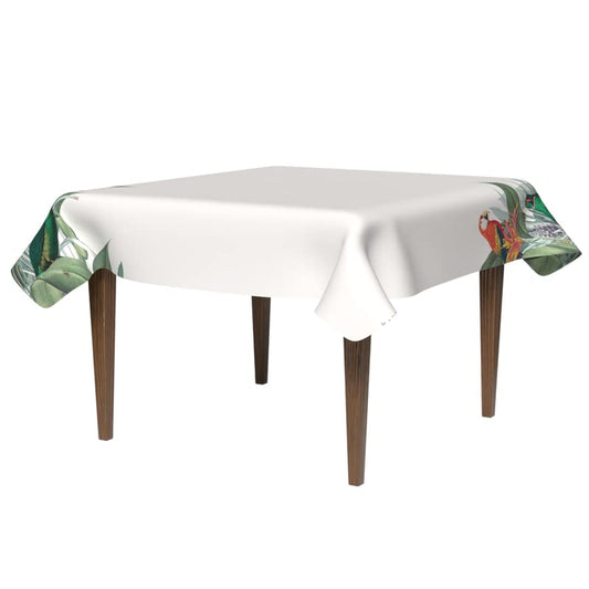Dazzle Waterproof Tablecloth, a Multicolor 140x140 cm Square Table Cover made from Wipeable Polyester, a Fresh and Vibrant Spillproof Protector for your Kitchen or Dining Room Table