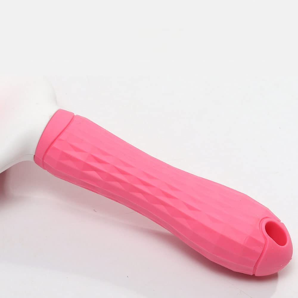 Self-Cleaning Slicker Brush Comb - Best Pet Cat Dog Grooming Long Short Hair - Shedding Loose Undercoat Tangled Haired Removes Tool - Pink