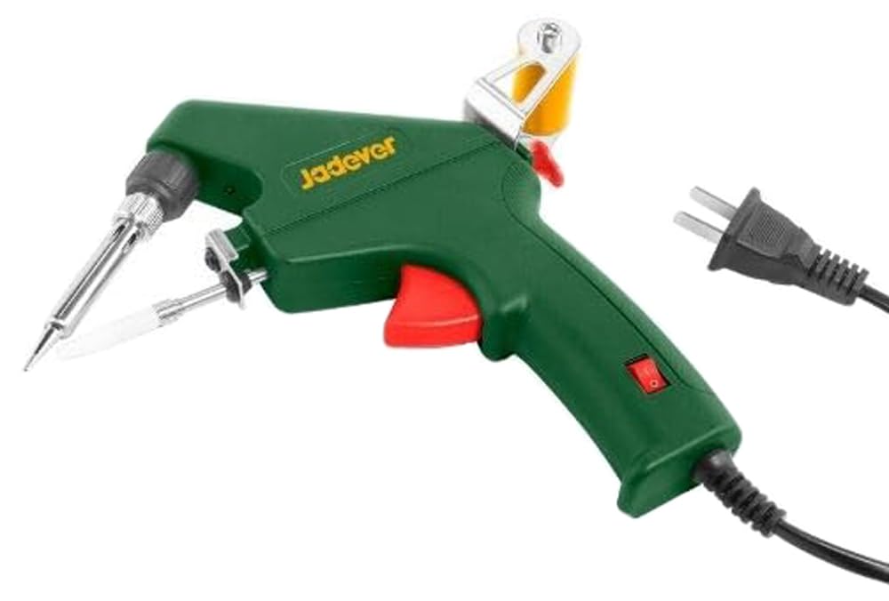 Jadever 60W Soldering Gun with Solder Feeder, Green