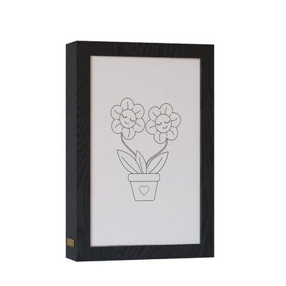Natrual Wood 2 In 1 Photo Lighting Frame