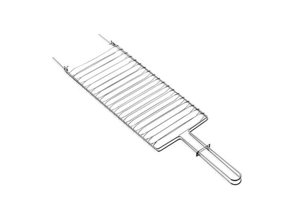 Stainless Steel Barbecue Grill – Perfect for Appetizers, Vegetables, Fish, and Small Cuts, Durable and Easy to Clean, 56 x 17.6 cm