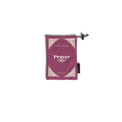 Al-Qubba Portable Prayer Mat, a Waterproof and Lightweight Travel Rug, Compact and Foldable to Pocket Size, Purple, a perfect Janamaz for Muslim Prayer (Salah) anytime, anywhere