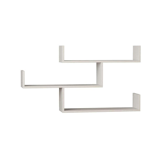 White Floating Wall Shelf, Modern Minimalist Display Ledge, Small Picture Ledge for Frames, Plants or Decor, Simple Wall Shelf Accent for Living Room or Bedroom