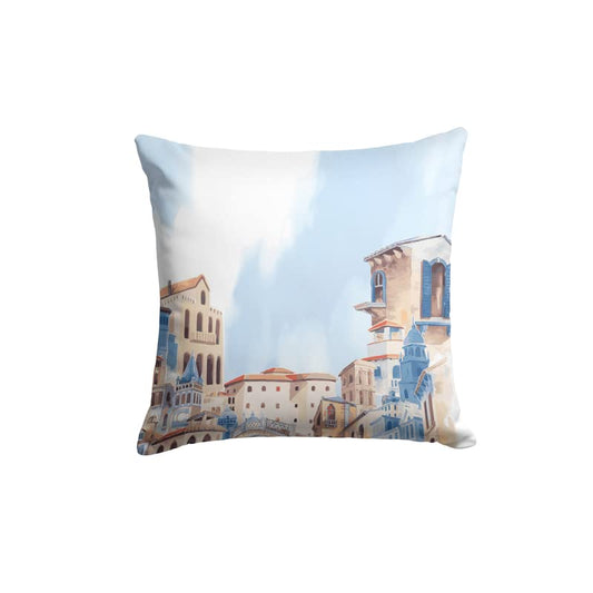 Canvas Mila 1.2 Cushion Cover, a chic multicolor decorative pillow with a stylish and modern pattern, 40x40 cm, made from durable fabric for a contemporary and artistic home accent