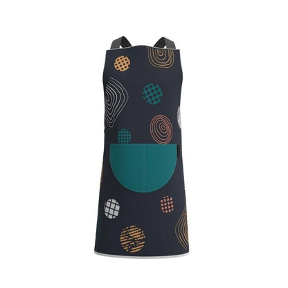 Apron, Cross-Back Design, Soft Cotton-Like Fabric, One Size, Lightweight Breathable Unisex with Front Pocket, for Cooking, and Daily Use