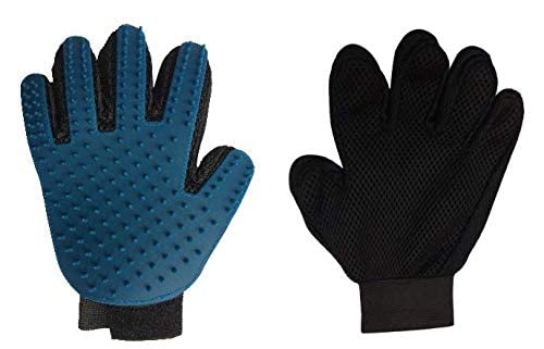 Blue pet bath beauty massage comb - right hand