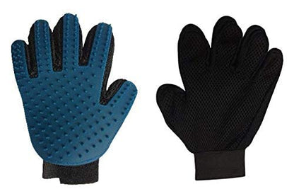 Blue pet bath beauty massage comb - right hand