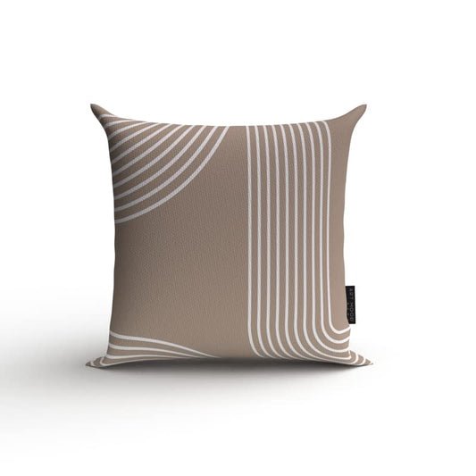Lynn 1 Velvet Cushion Cover in Beige & White, a plush decorative pillow with an elegant and understated modern design, 40x40 cm, adds a touch of soft luxury to a sophisticated interior