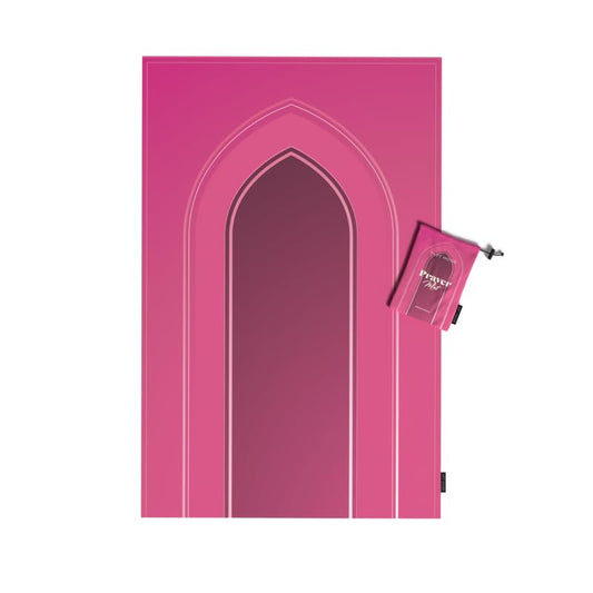Al-Taqwa Waterproof Prayer Mat, a Durable Rug in Pink made from Easy-to-Clean Material, 68x117 cm, for Comfortable Prayer, a Portable Salah Mat Ideal for Outdoor, Indoor, and Travel