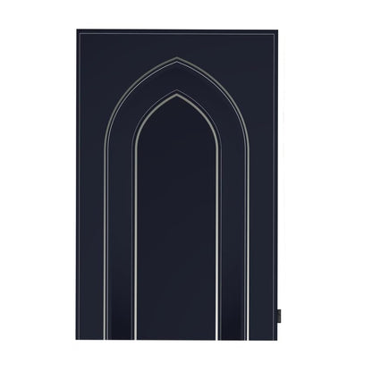 Waterproof Prayer Mat in a classic Dark Blue, 68x117 cm, a durable and easy-to-clean rug, providing a convenient and reliable surface for prayer during travel or outdoor activities