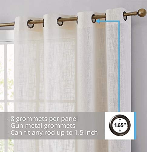 Luxury Linen Curtains With Velvet - Bottom Velvet Tone – 2-Tone Style – 1 Panel