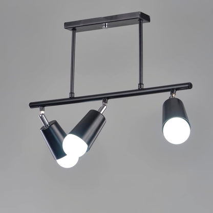نجفه شوب تراك لايت تصميم عصري وتوزيع متوازن للإضاءة. يتميز بزاوية إضاءة واسعة تضمن انتشار الضوء بشكل متساوٍ في جميع الاتجاهات Black Track Light 3 Bulbs from Nagafa Shop SLTRB-3